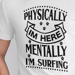 Seekbuylove Men Bio Finish Typography Printed Pure Cotton T-shirt image 5