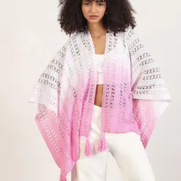 SHOWOFF Women Colourblocked Printed Poncho-picture-33