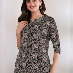 Moda Rapido Women Polyester Straight Kurtis-image-90