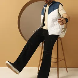 Christy World Men Hooded Colourblocked Gilet Jacket image 4