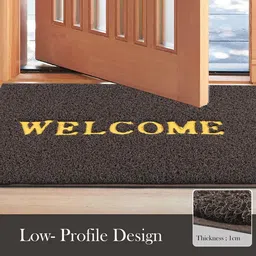 Aura 3-Pcs Red & Green Printed Anti Skid Doormat image 2