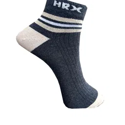 HRX by Hrithik Roshan Unisex Pack Of 4 Patterned Ankle-Length Socks image 4