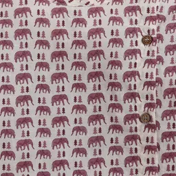 Polka Tots Boys Cotton Woven Full Sleeves Elephants Print Kurta With Dhoti image 3