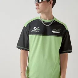 Crazymonk Men Typography Printed Round Neck Cotton Oversized T-shirt image 4