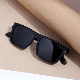SUNGLASSIC Unisex Rectangle Sunglasses with Polarise & UV Protect Lens JACKSON-FULL-BLACK image 5