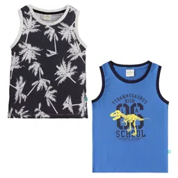 JusCubs Boys Floral 2 Printed Tropical Pockets T-shirt-picture-43