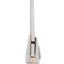 LADY QUINTON PU Structured Handheld Bag With Bow Detail image 5