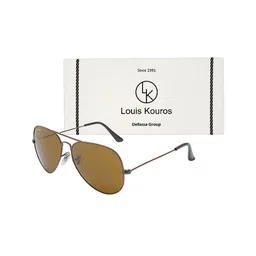 LOUIS KOUROS Unisex Aviator Sunglasses with UV Protected Lens image 5