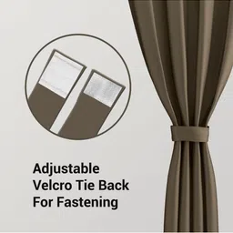 Myntra Elegant Homes Brown Black Out Window Curtain image 5
