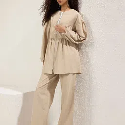 Trendyol Round Neck Tunic With Trousers-picture-29