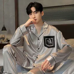 StyleCast Men Printed Shirt With Pyjama Night Suit-image-70