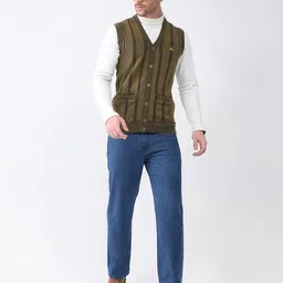 Monte Carlo Men V Neck Sleeveless Cardigan image 3