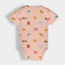 Orange Sugar Infants Pack Of 2 Printed Cotton Bodysuits image 3