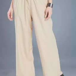 DIVISIVE Women Solid Relaxed Straight Fit High-Rise Easy Wash Trousers-picture-35