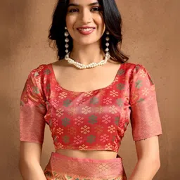 Bhagirath Fashion Woven Design Silk Blend Mysore Silk Saree image 2