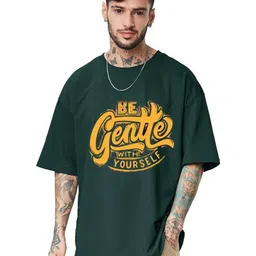 f Gallery Men Printed Drop-Shoulder Sleeves T-shirt-picture-58