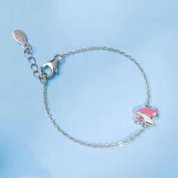 GIVA Girls 925 Silver Rhodium-Plated Enchanting Unicorn Charm Bracelet-image-24