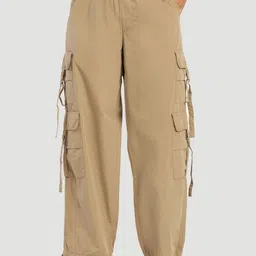 Bene Kleed Women Parachute Fit Trousers-image-52