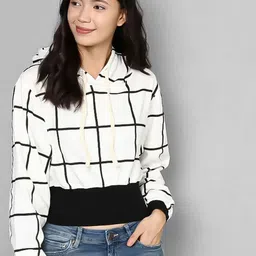 PINACOLADA Women Checked Hooded Sweatshirt-image-44