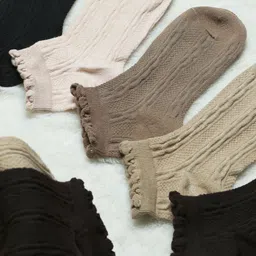 N2S NEXT2SKIN Women Pack Of 3 Pure Cotton Ankle Length Socks image 4