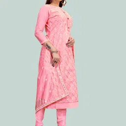 HERE&NOW Embroidered Unstitched Dress Material-picture-38