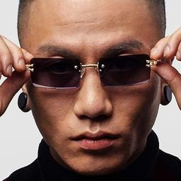 Arzonai Unisex Black Lens & Gold-Toned Sunglasses with UV Protected Lens-picture-14