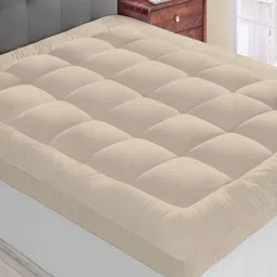 tundwal's Beige Quilted Cotton Water Resistant Mattress Protector-picture-13