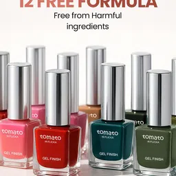 FLiCKA Tomato Nail Paint Gel Finish, High Shine & Luxurious Finish Shade No - 27 image 5