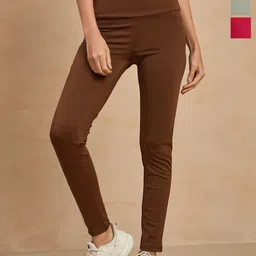 COLOR CAPITAL Women Pack of 3 Skin Fit Antimicrobial Tights-image-20