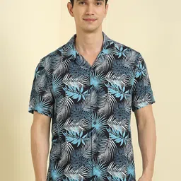 Allen Solly Floral Printed Spread Collar Casual Shirt-image-9
