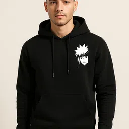 Be Crazy Men Printed Hooded Sweatshirt image 5