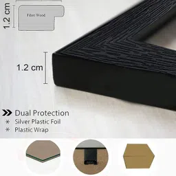 sml hub Lord Mahavir Swami Jain God Religious Wood Photo Frames with Acrylic Sheet Religious Frame image 4