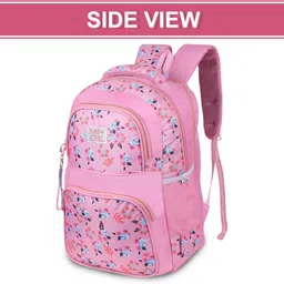 baby girl korean style school bag for girls |school bag for girls class 9| Pink Color Bag Waterproof School Bag image 3