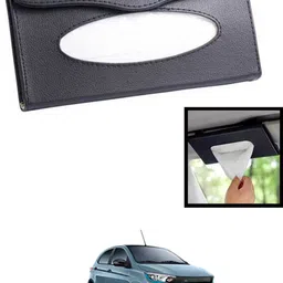 maties Universal Lightweight/Waterproof Leatherite Rectangle Black Tissue For Car-267 Vehicle Tissue Dispenser-picture-14
