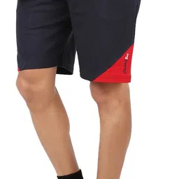 checkersbay Pack of 3 Solid Men Dark Blue, Grey Sports Shorts image 3