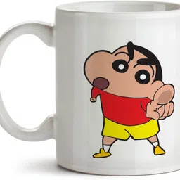 nyarogift Kids Super Shinchan Rakhi 22 Yarn Mug, Rakhi, Chawal Roli Pack, Greeting Card Set image 3