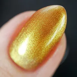 florero Golden High Shine Long And Lasting Professional Nail Polish Shimmer Gold image 4