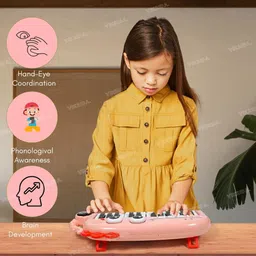 vikrida Mini Cartoon Piano Keyboard | Musical Toy Baby Educational Toy image 4