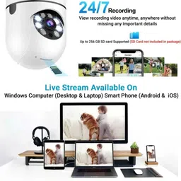 OSM WiFi Bulb Camera 1080p with 360° View | Wireless Smart IP CCTV Camera Security Camera image 3