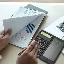 dvimart Mini Calculator with Notepad – Portable Pocket-Sized Calculator & Writing Pad Handheld Data Collector image 2