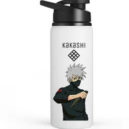 Kakashi Anime Printed Aluminum Water Bottle | Leak-Proof Sublimation Flask 750 ml Water Bottle-image-1