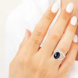 meadows Rings For Women Sterling Silver Onyx Ring image 4