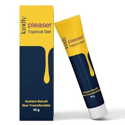 Kindly Health Pleaser Topical Gel | 20 Gm | Non-Transferrable Gel For Men | Fast Acting & Prolong Fun| Alcohol Free | Easy To Use image 1