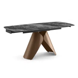 urban ladder Aeris Ceramic 4 to 6 Seater Extendable Dining Table in Black Jade image 3