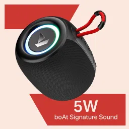 boAt Stone 208 5W Portable Bluetooth Speaker (8 Hours Music Playtime, Raging Black) image 5