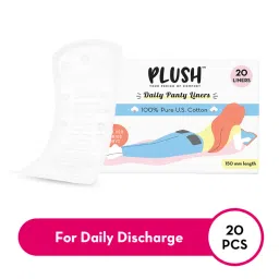 Plush Everyday Panty Liners Ultra Soft No Fragrance & Paraben Free image 1