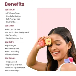 Earth Rhythm Lippie Stack Box Of 4, Lip Scrub, Lip Serum, Lip Balm and Lip Mask image 3