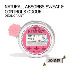 The Bare Bar Absolute Rose Deodorant - Classic floral deo for sweat control, gentle on skin image 1