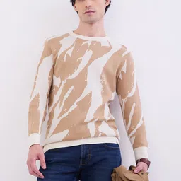 SPYKAR Men Colourblocked Printed Pullover image 4