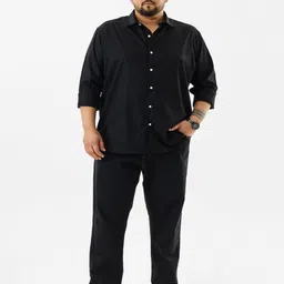 Snitch Plus Size Classic Spread Collar Casual Shirt image 2